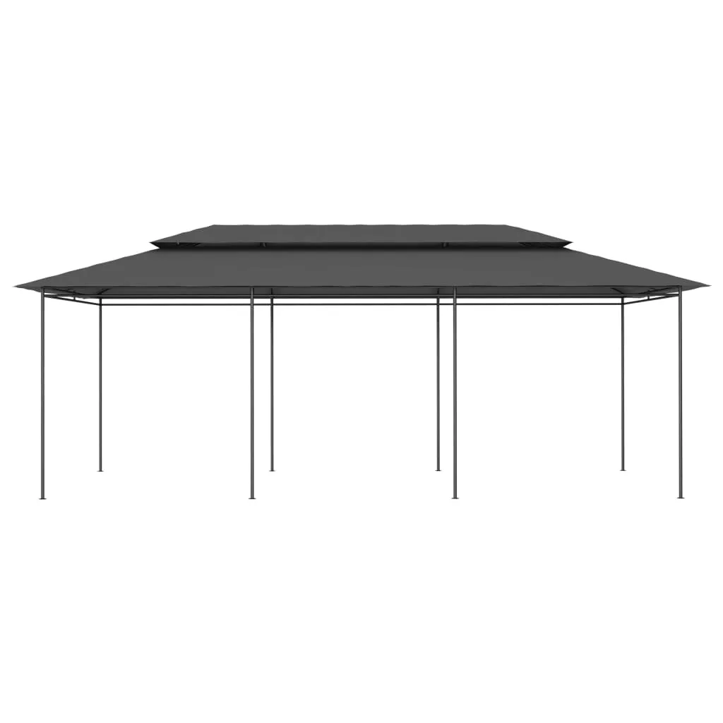 vidaXL Pavillon 6x3x2,7 m Anthracite en Acier pour votre Jardin Extérieur