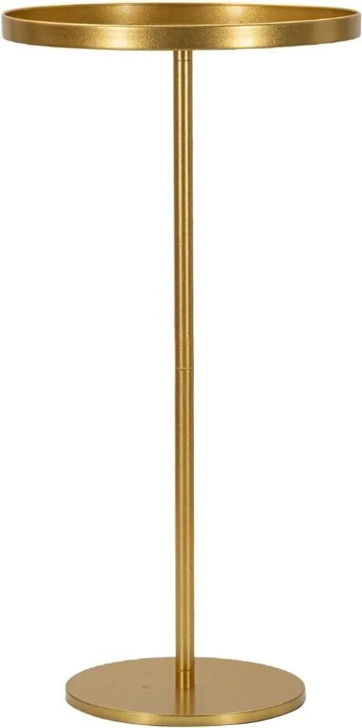 Tavolo Alto Doha in Metallo Dorato: Specifiche Ø 51cm H 100cm