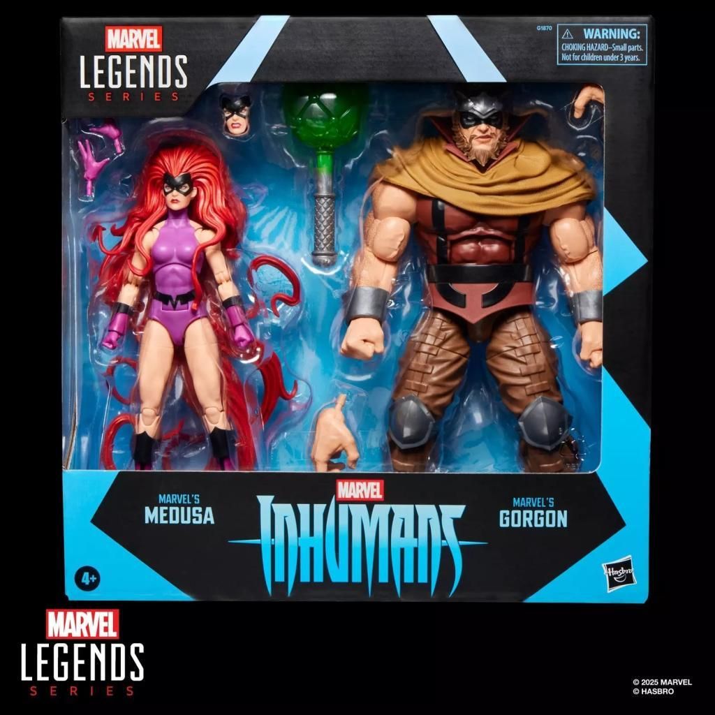 Set di figurine Marvel Legends Inumani Medusa & Gorgon 15 Immagine del prodotto 