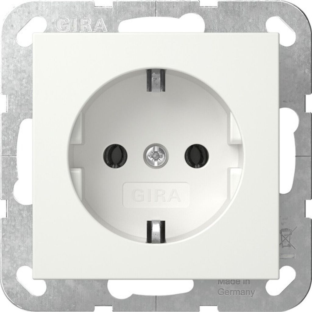 GIRA 418803 SCHUKO System 55 Reinweiß (418803) Produktbild 1