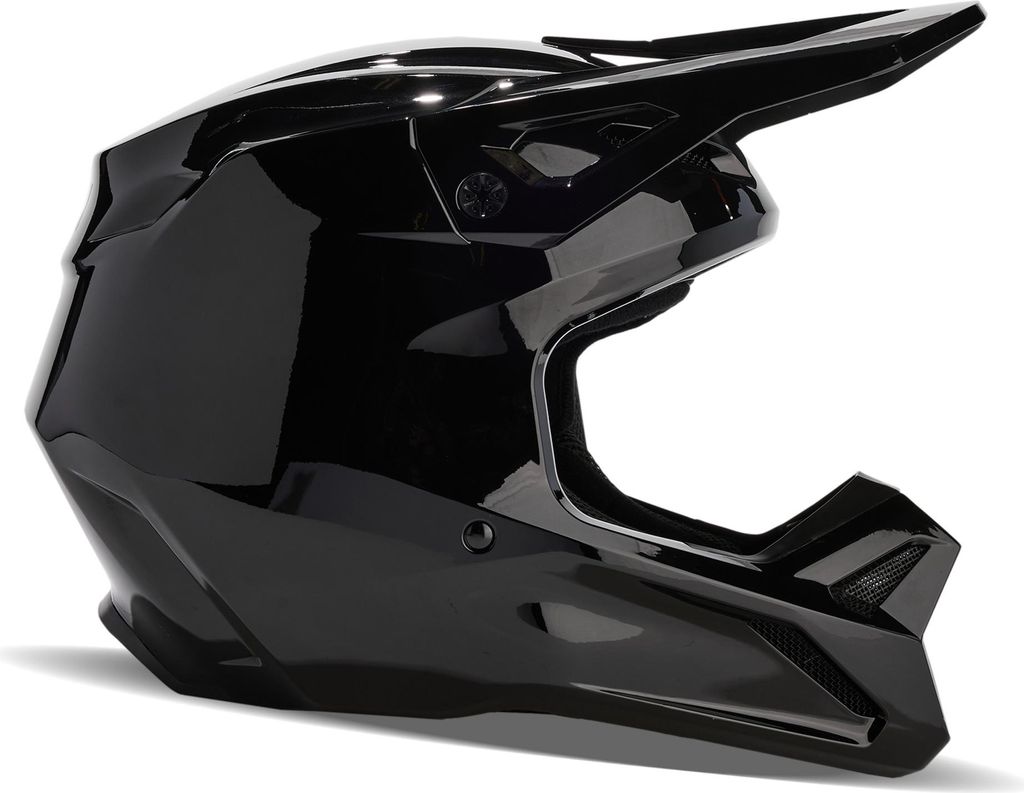 FOX V1 Solid Helmet Black XL Helm
