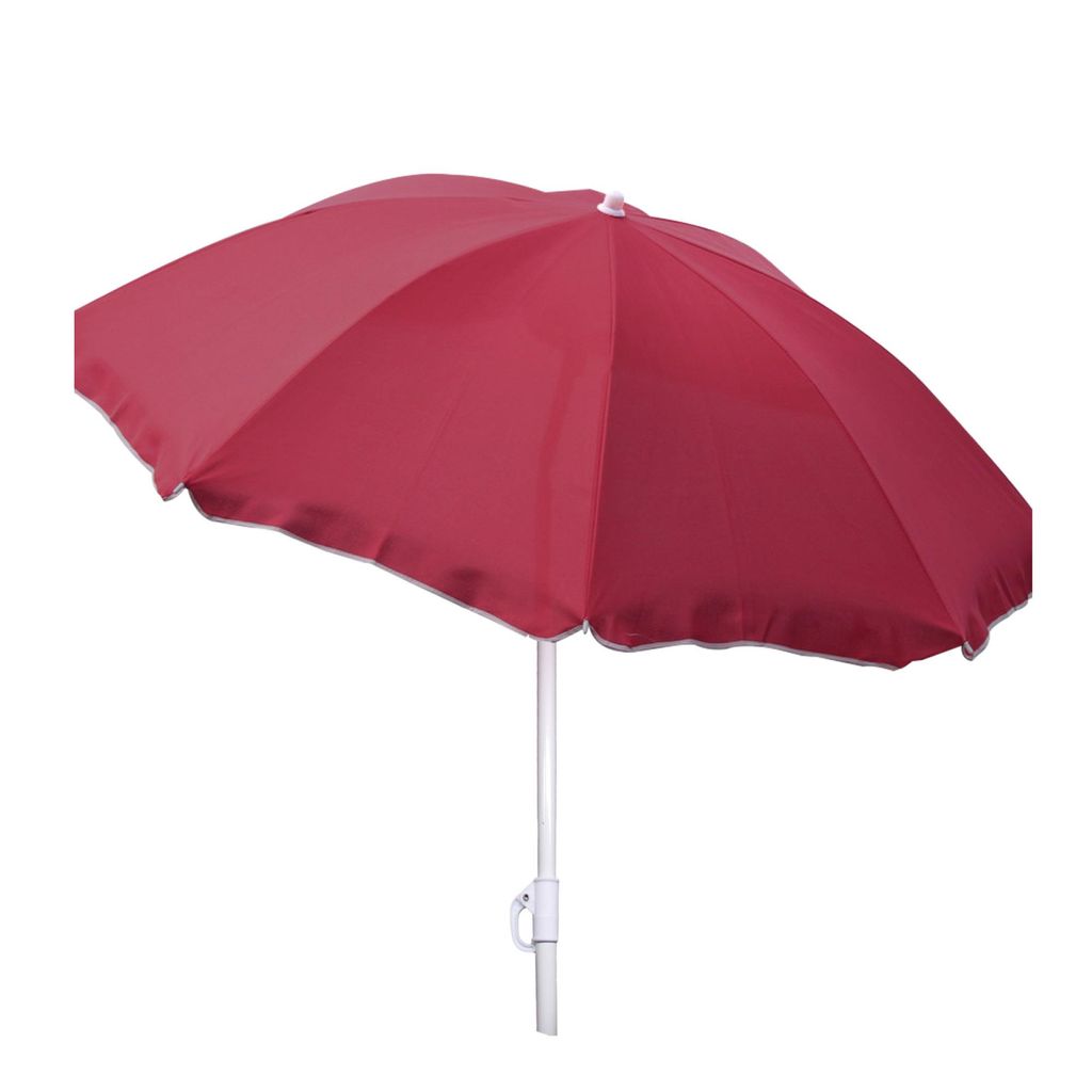 Sonnenschirm knickbar Ø 1,8 m Garten Balkon Strand Schirm UV30+ burgundrot