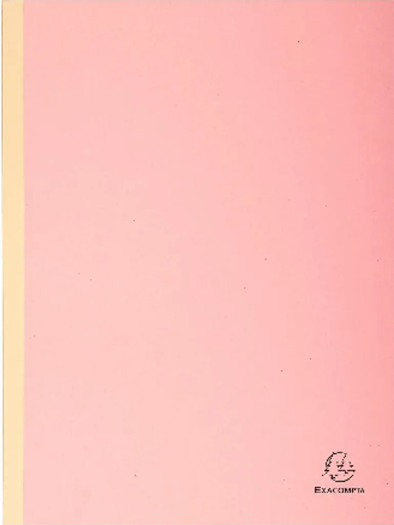 Pochettes Cartonnées Rose Dos Toilé 24x32 Exacompta Forever 320g