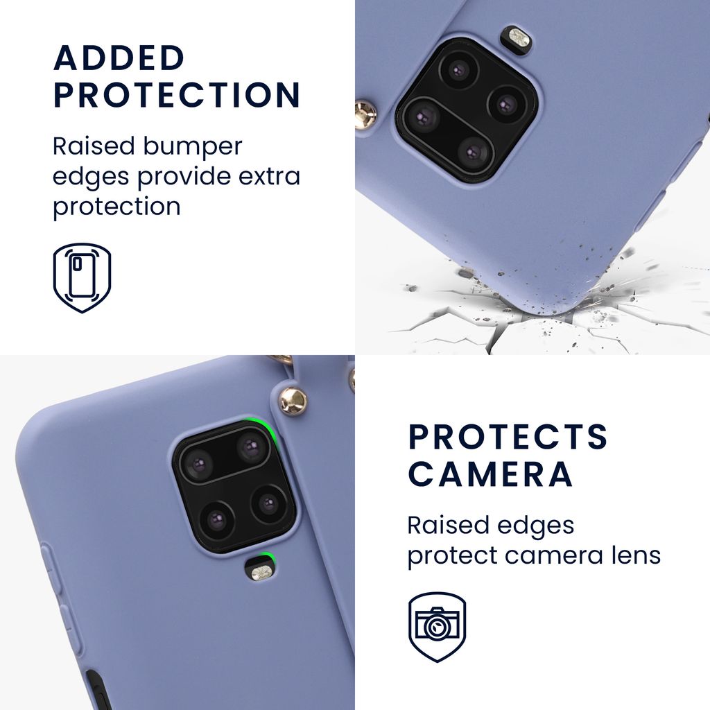 POUHYE Handyhülle Für Xiaomi Redmi Note 9S/9 Pro/9 Pro Max Hülle, Soft Silikon Case, Kameraschutz Und Bildschirmschutz, Ultra Dünn Stoßfest Schutzhülle Für Xiaomi Redmi Note 9S/9 Pro/9 Pro Max Weiß