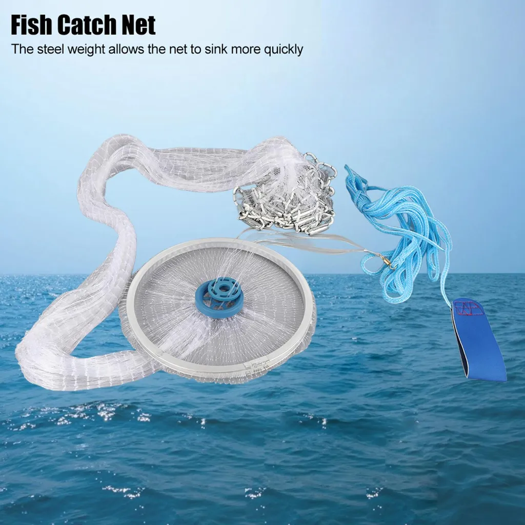 Épervier de pêche traditionnel 3m robuste pour captures efficaces