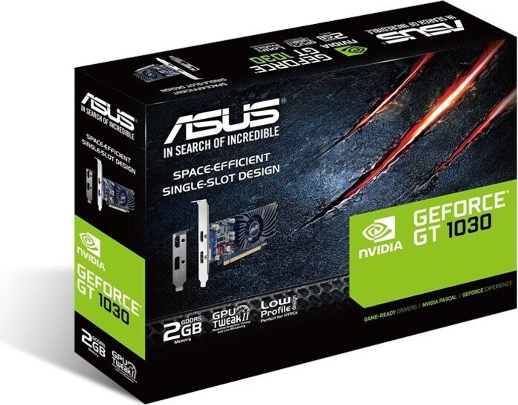 ASUS GeForce GT1030-2G-BRK, grafische kaart, (1x HDMI, 1x Productafbeelding 