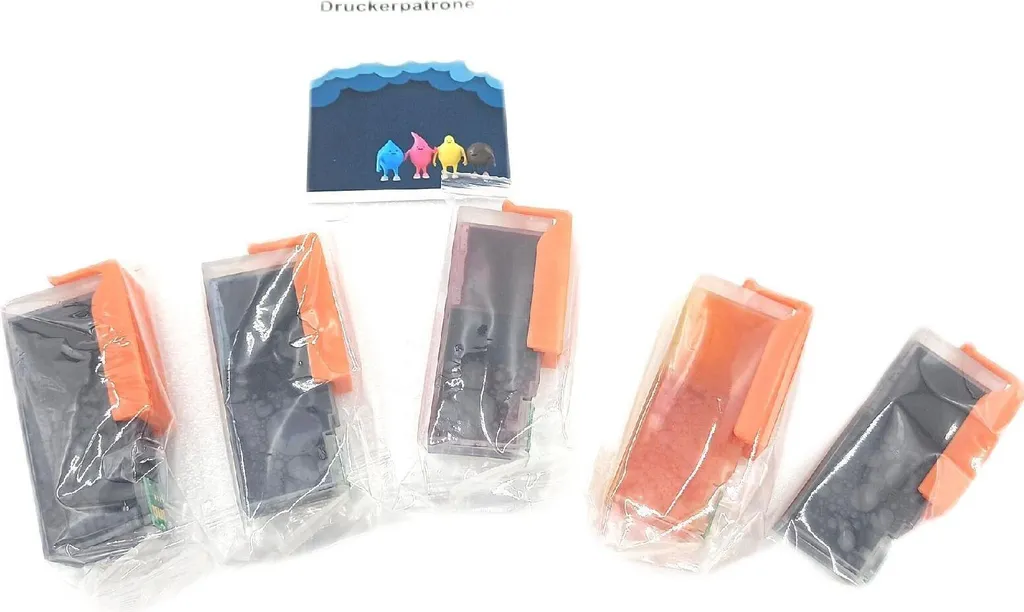 Pack de 5 Cartouches d'encre compatibles Canon PGI-580 CLI-581 XXL