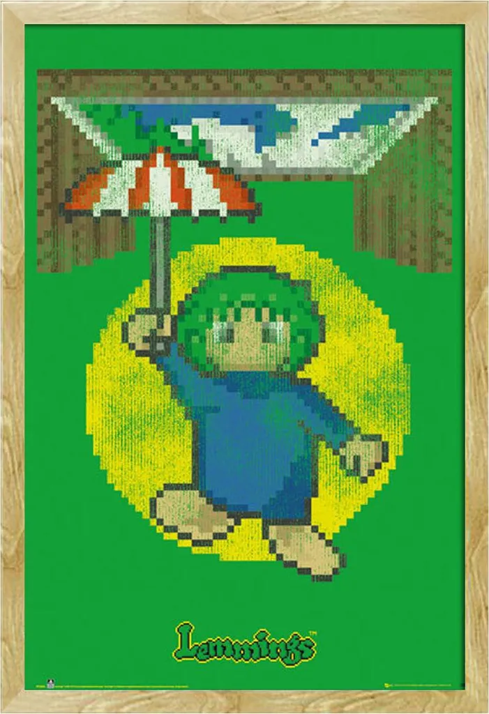 Offerta Lemmings Poster Trap Door + Cornice Faggio Shinsuke Pronto