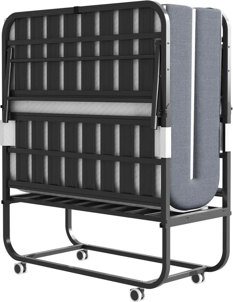 Lit pliant gain de place 190x96 cm : finis les maux de dos en lit d'appoint