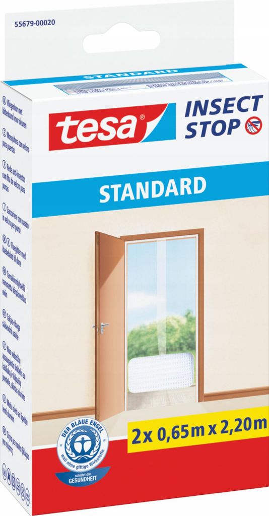 tesa Fliegengitter STANDARD für Türen 2 x je 0,65 m x 2,20m Produktbild 