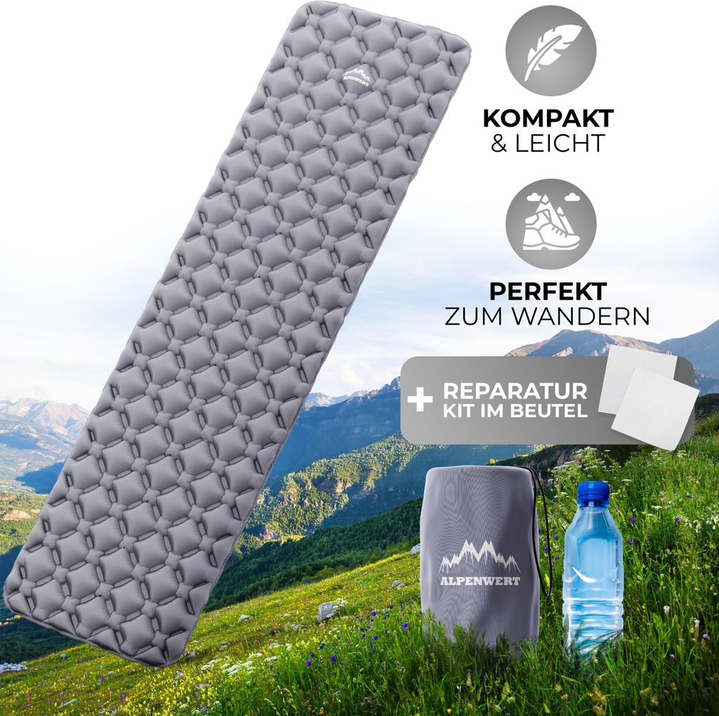 Isomatte Camping Aufblasbar Alpenwert Ultraleicht Produktbild 6