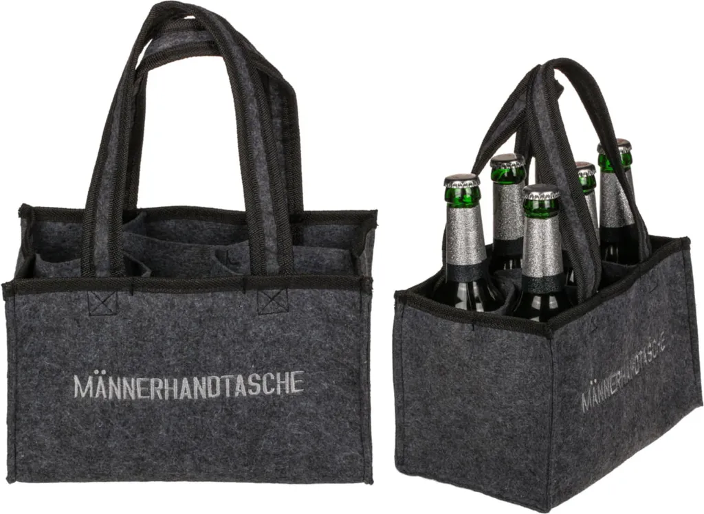 Borsa da uomo per 6 bottiglie borsa portabottiglie birra borsa party
