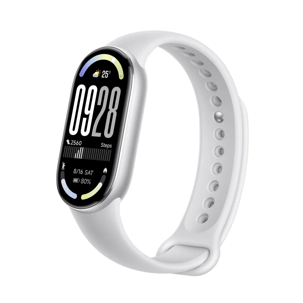 Smart Band 10 Xiaomi Glacier Silver avec autonomie de 16 jours et SpO2