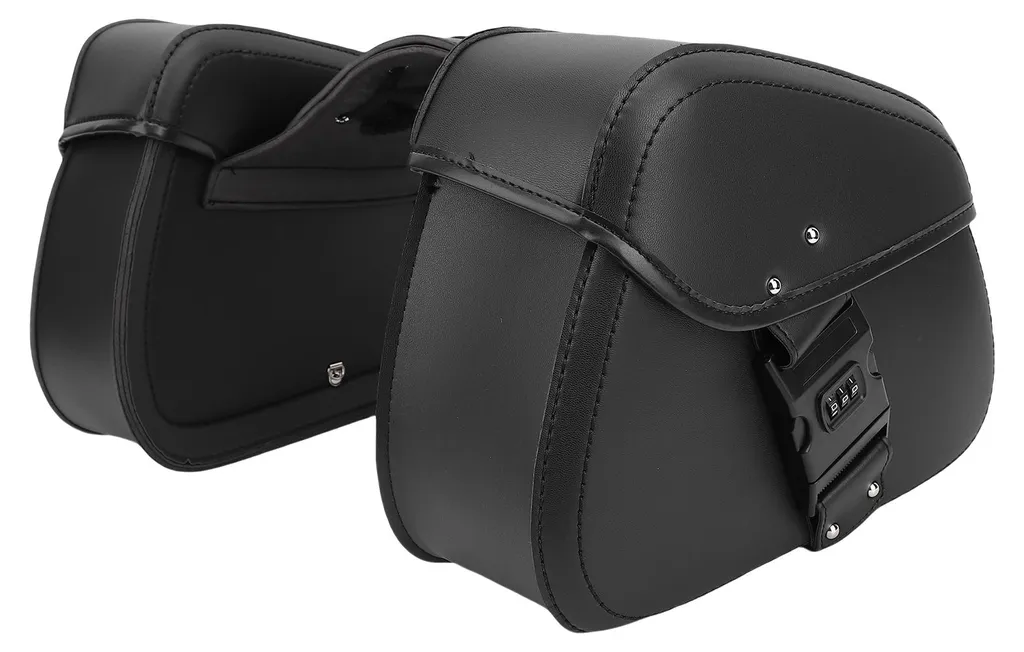 Sacoche moto 16L multifonction en cuir PU avec serrure de protection