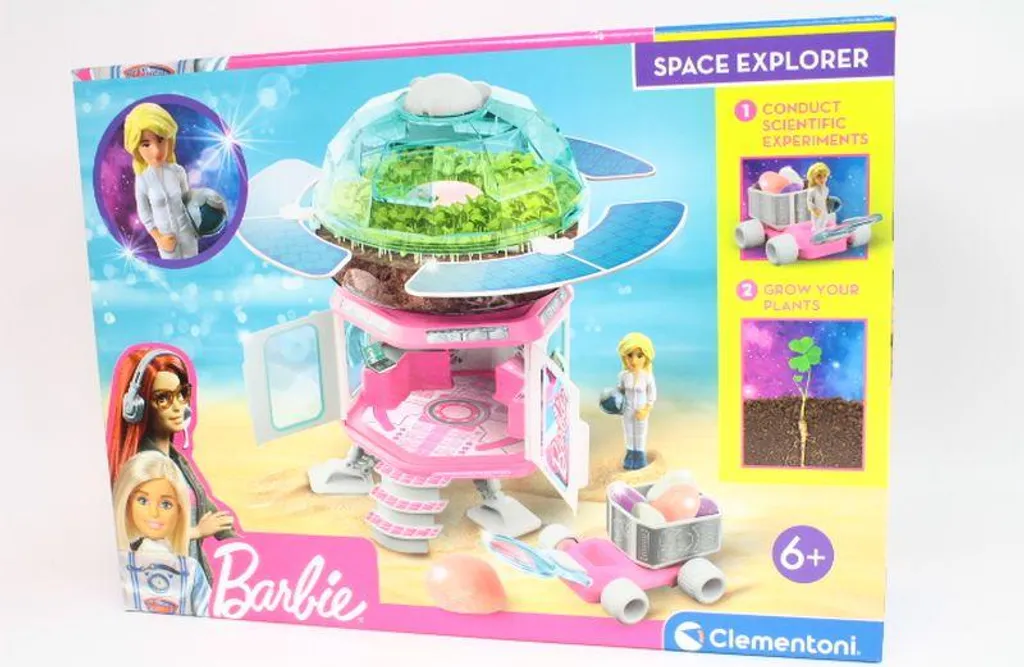 Barbie dans l'espace 19302 : Poupée Solide avec Accessoires Fixes