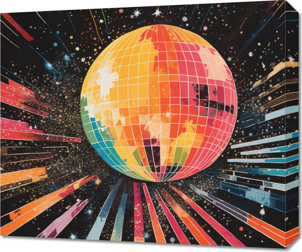 Quadro 60x50 cm Disco Gra! - Arte Musicale Vintage per Pareti Classiche