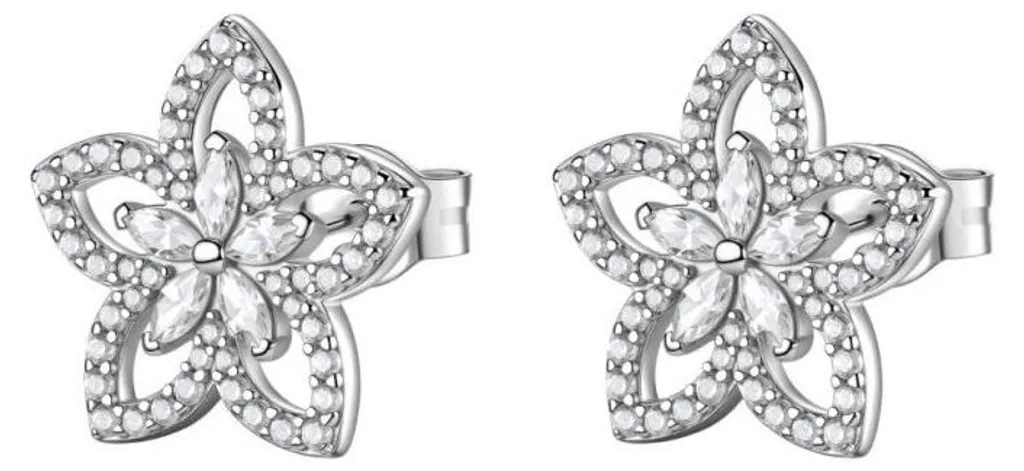 Boucles d'oreilles fleurs argent hypoallergéniques pour oreilles sensibles