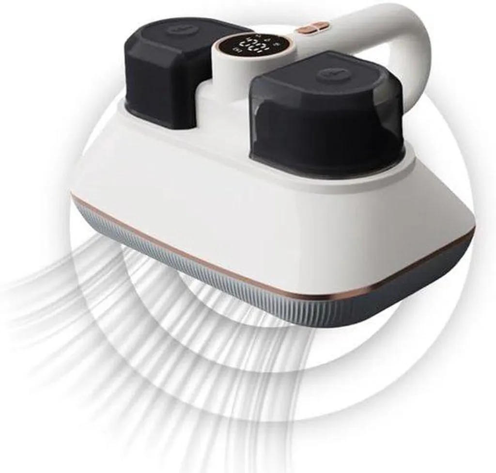 Aspirateur de lit sans fil avec écran LED et double sac à poussière