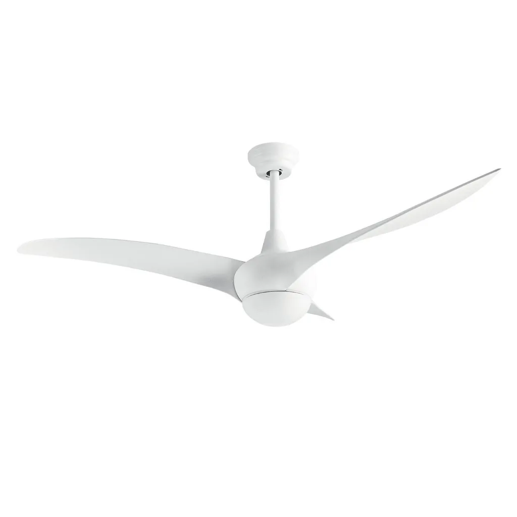 Grand Ventilateur Plafonnier Blanc LED 132cm Moteur DC Silencieux