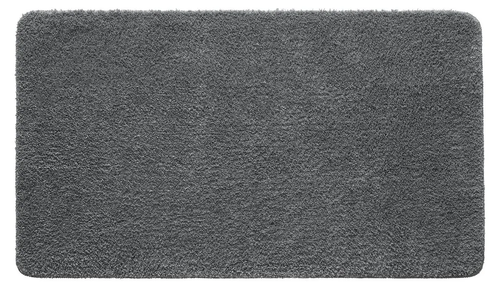 Grand tapis de sol lavable gris 70x120 cm, tapis de douche ultra absorbant