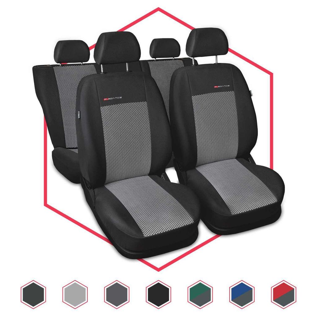 Autositzbezüge Universal Schonbezüge Sitzauflage PKW Auto für Citroen C3 Grau