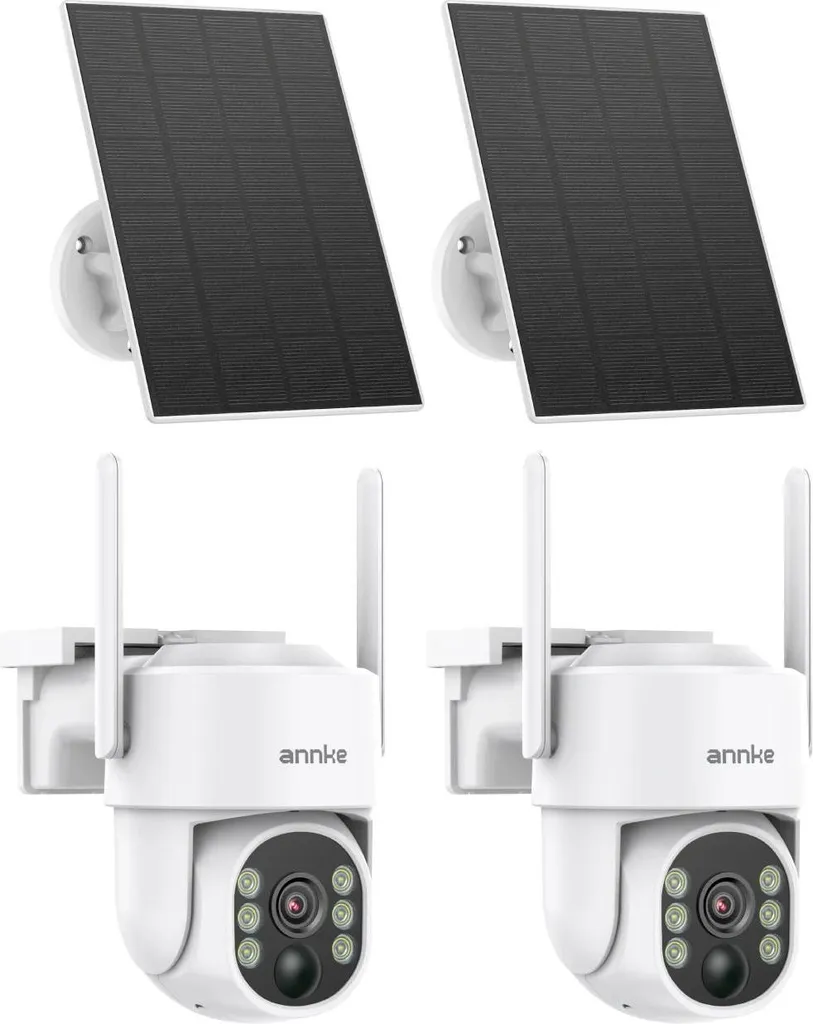 Caméra de sécurité WiFi 4 MP : fini les câbles avec batterie 9000 mAh