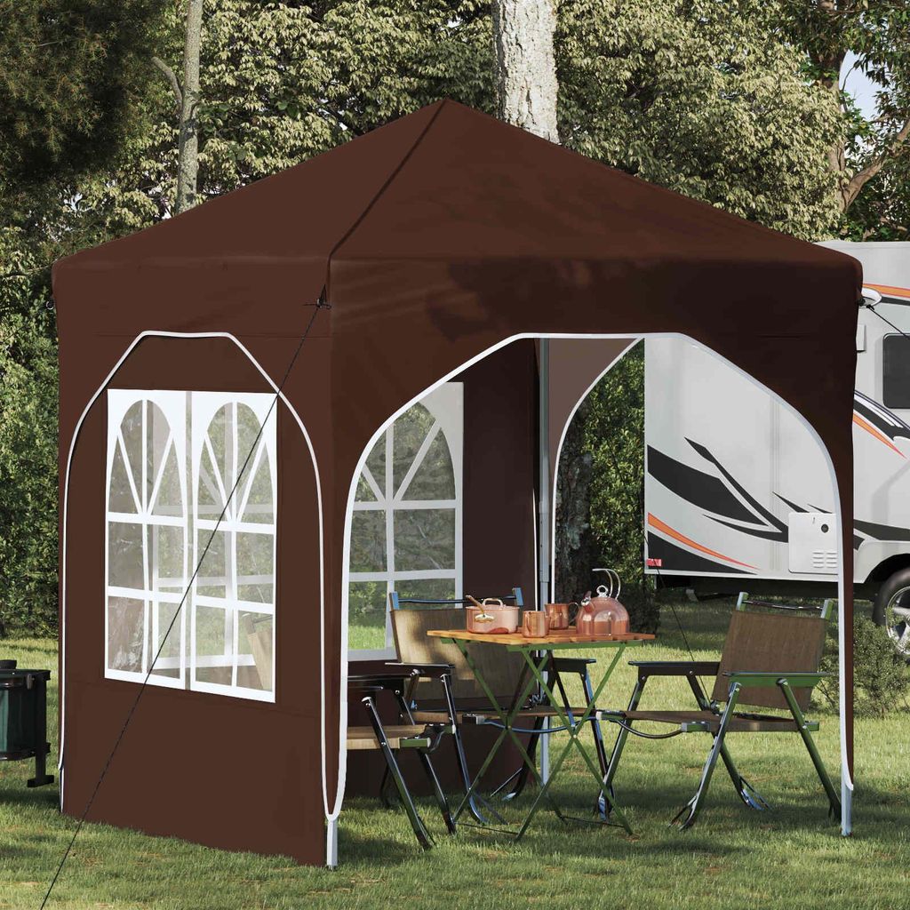 Möbel Pop-up Partyzelt 192 x 192 x 245 cm BraunPavillons & Partyzelte - Pavillons & Partyzelte c6633