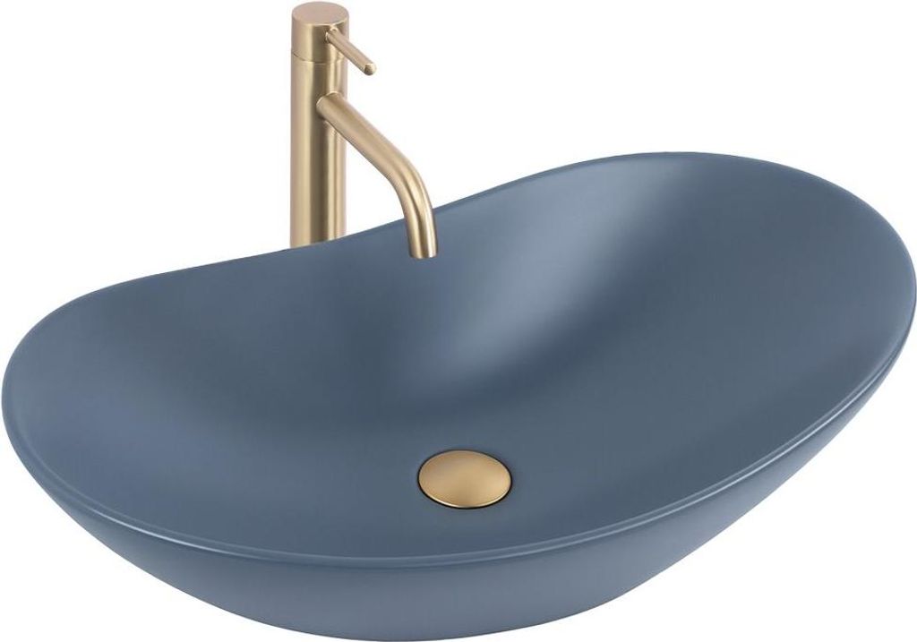 Aufsatzwaschbecken REA ROYAL Owalna Blue