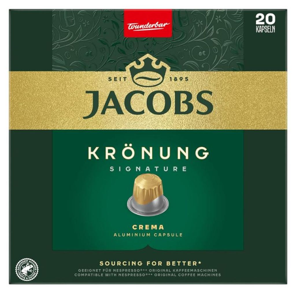 Jacobs Krönung Crema Kaffeekapseln für Produktbild 
