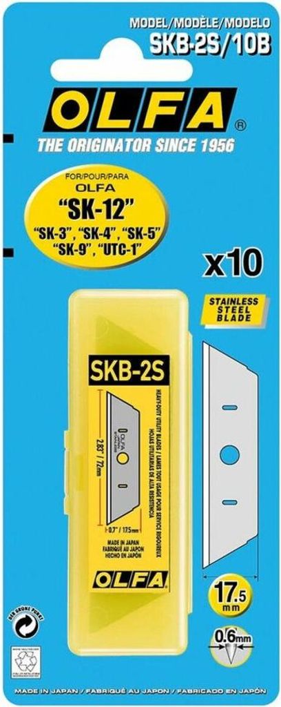 Lames Trapèze Olfa Sk-12 Lames Trapèzes Pour Couteau De Image du produit 