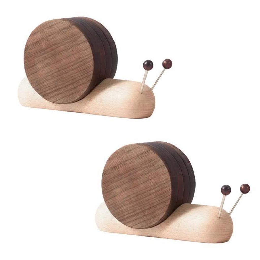 2er Schnecke Untersetzer Set,Lustige Untersetzer, Produktbild 
