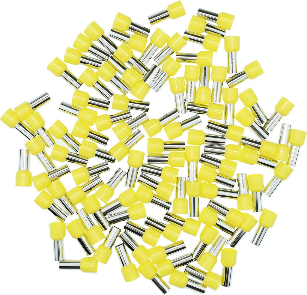 Aderendhülsen 25mm² (gelb), isoliert, 100 Stück
