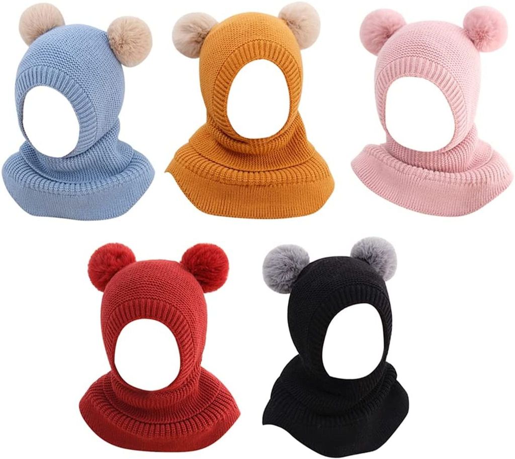 Baby Wintermütze 3 In 1 Mit Schal – Weiches Fleece-Set, Wärmend & Winddicht Für Kleinkinder