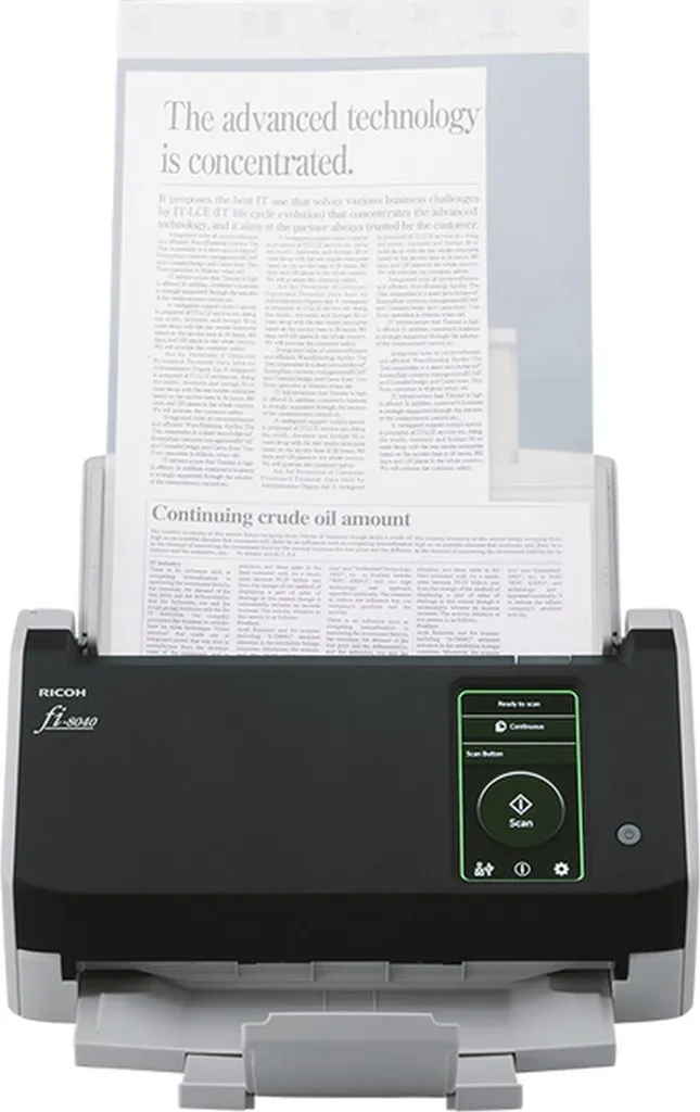 Scanner de documents de bureau A4 Ricoh FI-8040 chargeur automatique - 2
