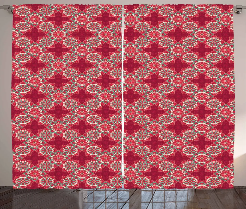Tenda Arredo Mandala ABAKUHAUS Rosa Seafoam Peach 280x175 cm