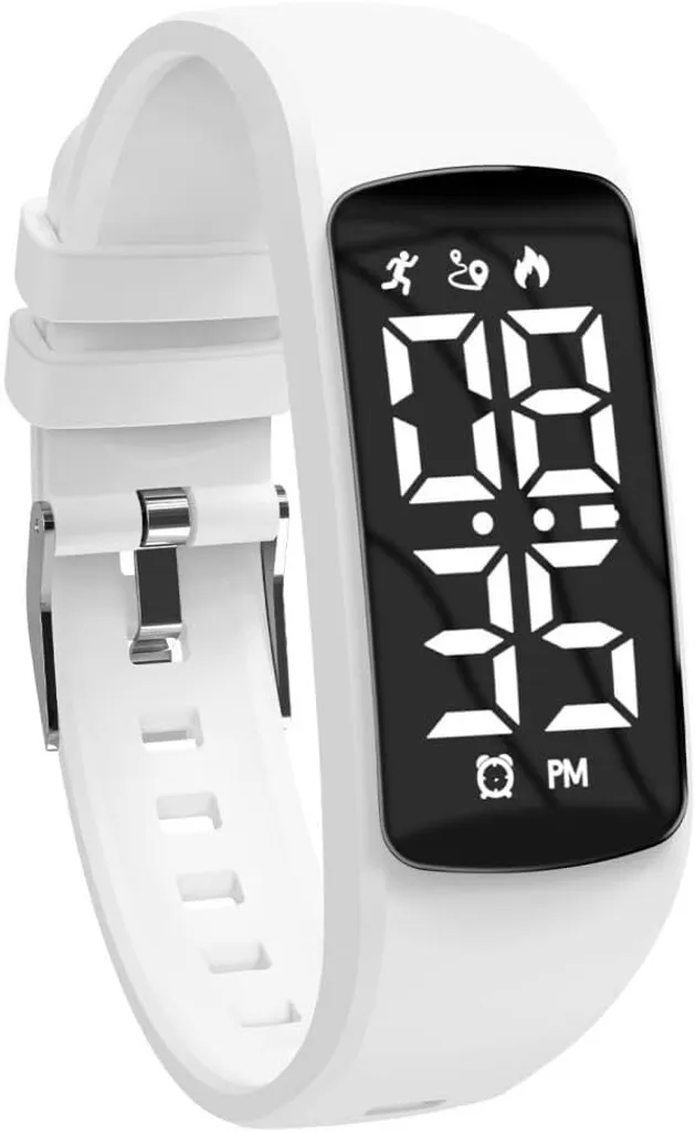 Orologio Contapassi senza App Sveglia Vibrante Impermeabile Ricarica USB