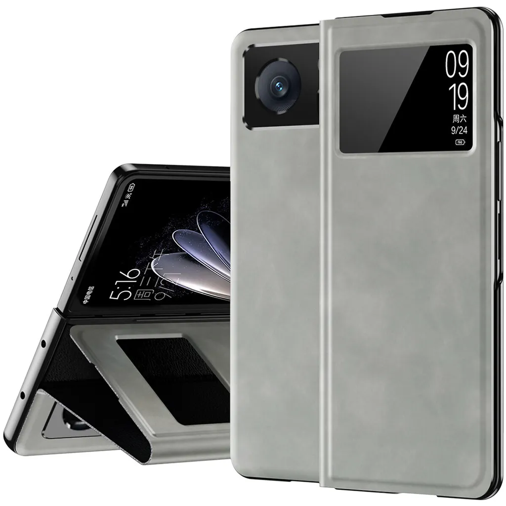 Recensione Cover Xiaomi Mix Fold 2: Pelle Grigia e Stand Smart - 1