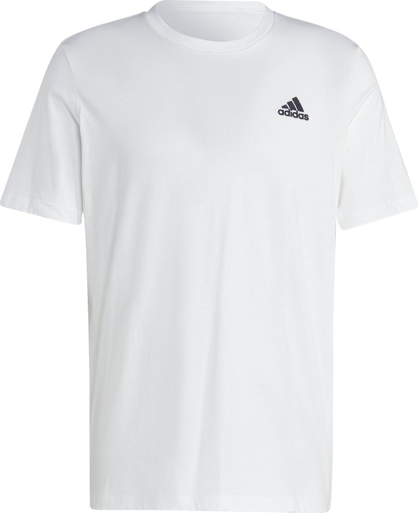 ADIDAS Essentials Single Jersey Embroidered Small Logo T-Shirt Herren weiss L
