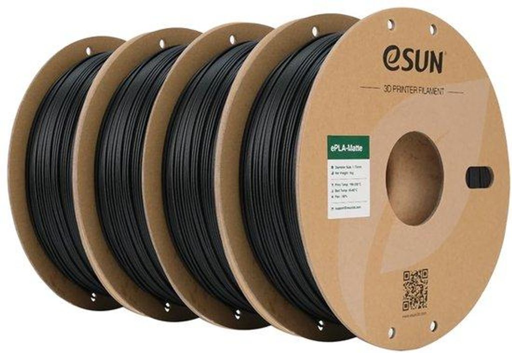 Dunkles Druck-3D-Filament 1,75mm - Schwarz - 4kg Packung