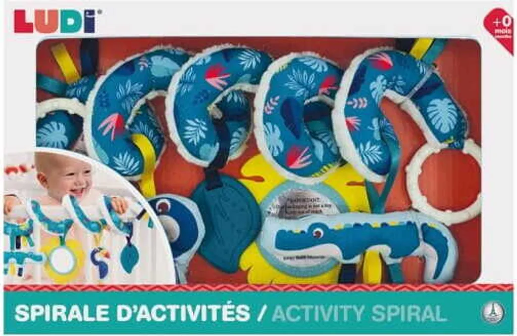 LUDI activateur spiral SENSOR hochet déveil sensoriel pour bébé