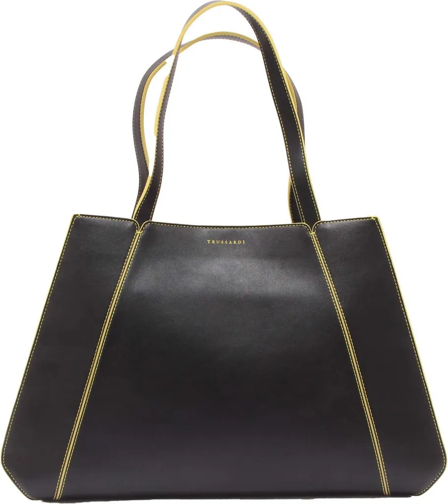Sac de ville noir femme Trussardi idéal pour le travail et sorties