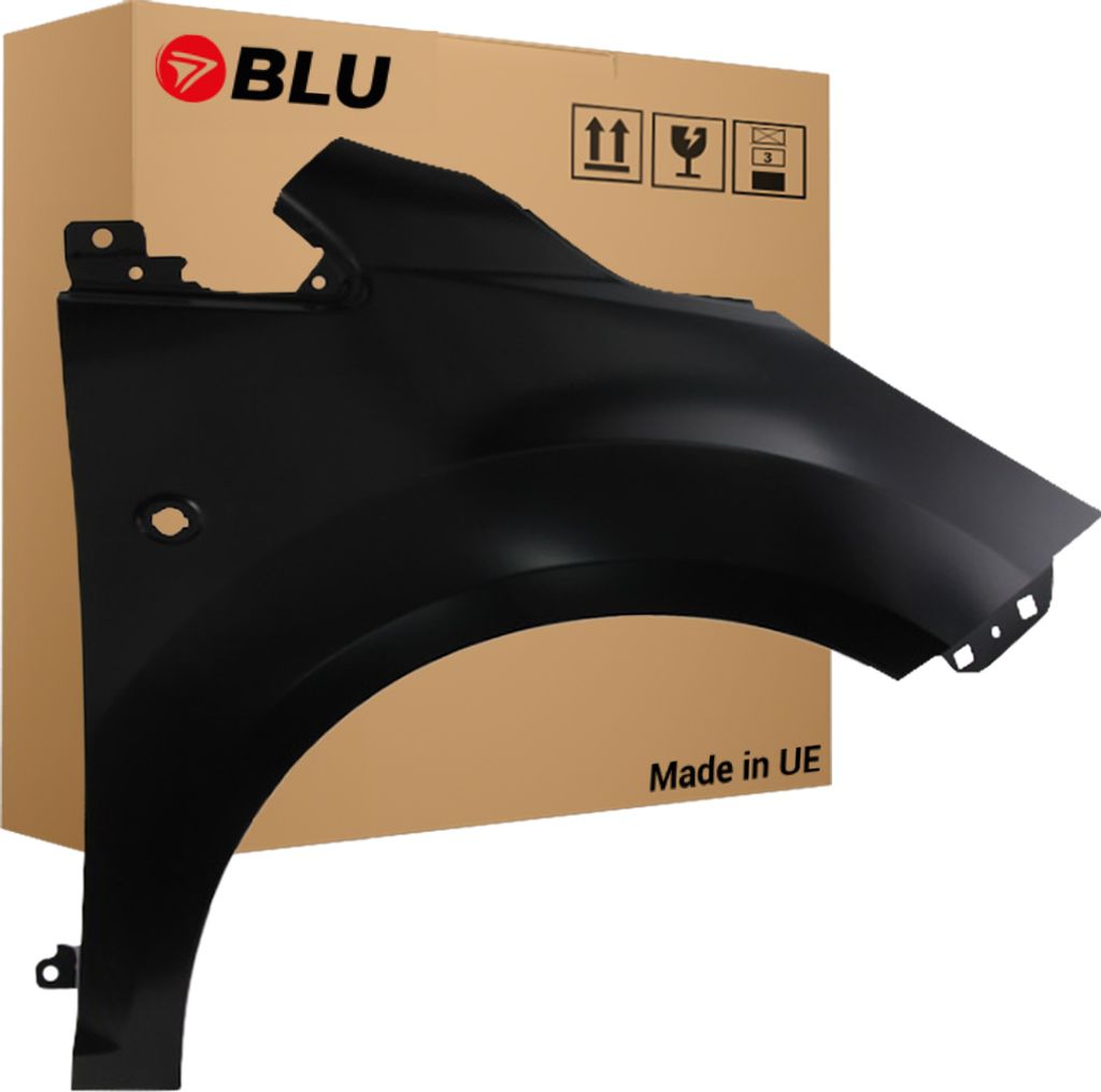 BLU Kotflügel Passend für Ford KA II 2 9AZC Rechts Schwarz Panther Black | 2008-2015 | Vorderseite Vorne | Lackiert | Einbaufertig