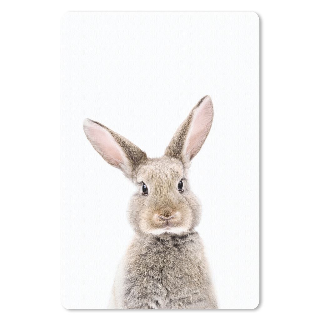 MuchoWow Mauspad Mousepad Kaninchen - Tiere - Natur - Braun 18x27 cm - Mousepads - Maus Mat - Pad - Mausunterlage