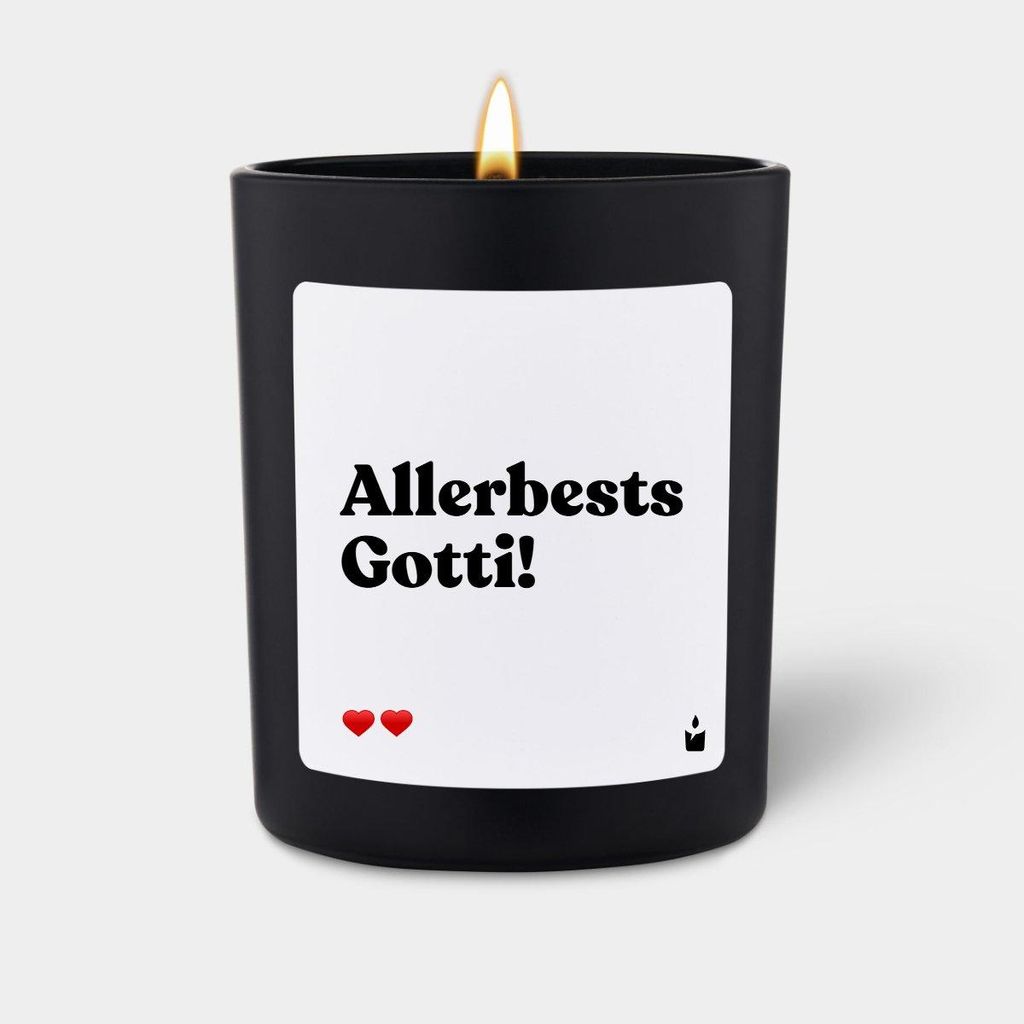 ChattyCandles Duftkerze Schwarz Woody Allerbests Gotti!