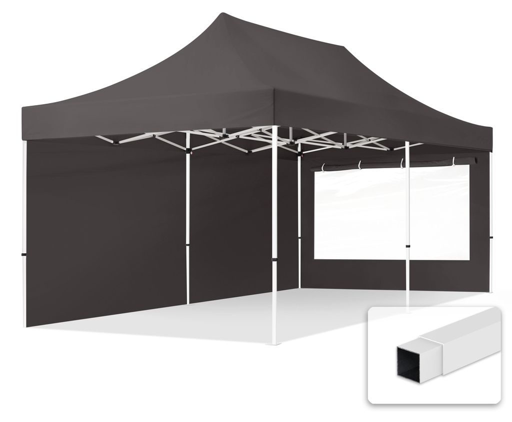 TOOLPORT 3x6 m Tonnelle pliante Acier, PES 700, côtés Image du produit 