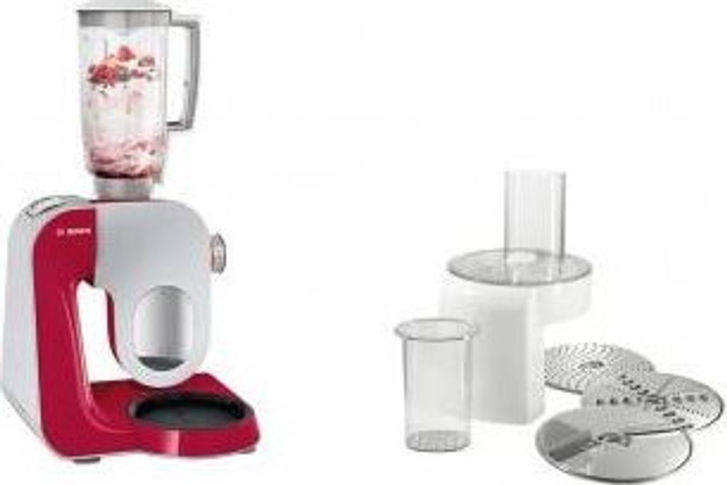 BOSCH Küchenmaschine MUM58720 1000Watt Edelstahl/rot Produktbild 3
