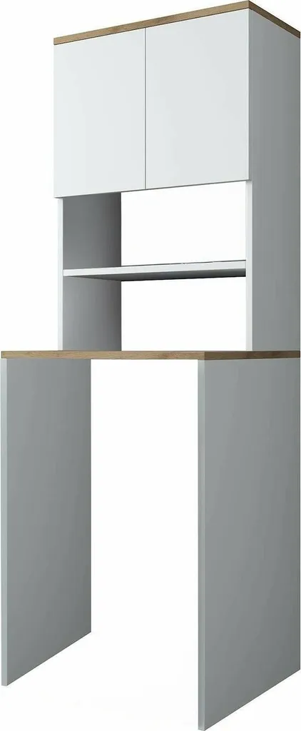 Fiamma Armoire Polyvalente 2 Portes 65x184 cm Blanc avec 3 Étagères