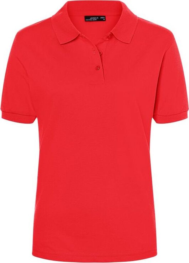Hochwertiges Polohemd mit Armbündchen tomato, Gr. S