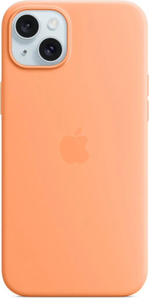 Cover iPhone 15 Plus Apple Silicone Arancione MagSafe MT173ZM/A Originale