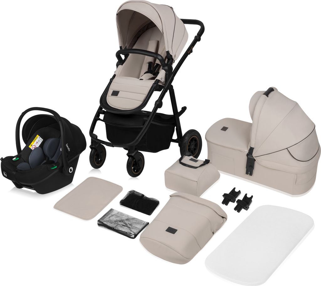 Lionelo Amber Plus - Kočárek 3 v 1 - Set sporťák, Obrázek produktu 